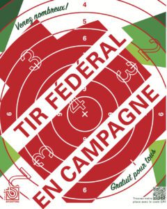 Affiche du tir fédéral en campagne.